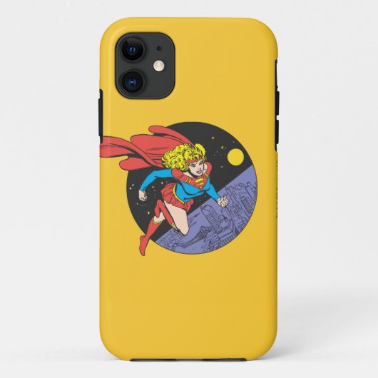 Supergirl springt im Weltraum Case-Mate iPhone Hülle (Rückseite)