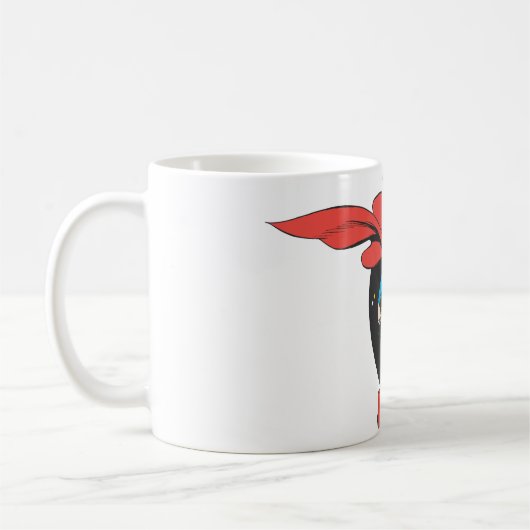 Supergirl springt im Weltraum Kaffeetasse (Links)