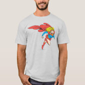 Supergirl springt rechts T-Shirt (Vorderseite)
