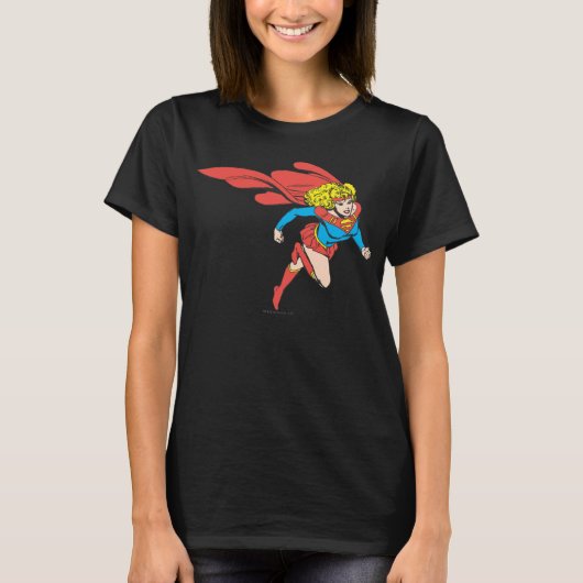 Supergirl springt rechts T-Shirt (Vorderseite)