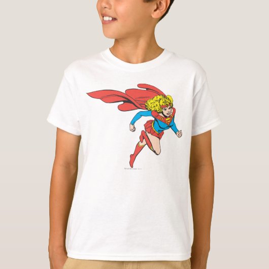 Supergirl springt rechts T-Shirt (Vorderseite)