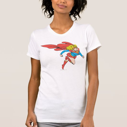 Supergirl springt rechts T-Shirt (Vorderseite)