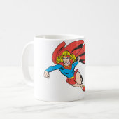 Supergirl Sprünge und Durchschläge Kaffeetasse (Vorderseite Links)