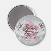 Supergirl Star und Rose Magnet (Vorderseite/Rückseite)