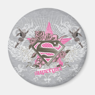 Supergirl Star und Rose Magnet