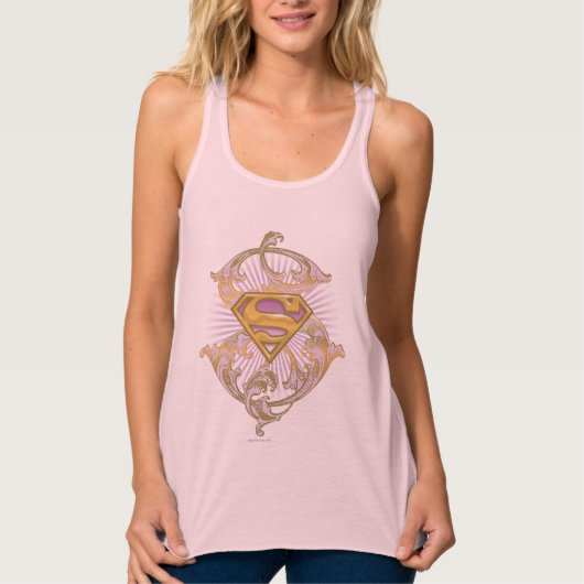 Supergirl-Starbust-Logo Tank Top (Vorderseite)