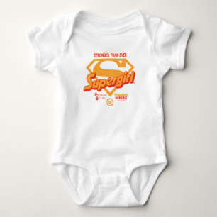 Supergirl stärker als je zuvor Retro-Grafik Baby Strampler