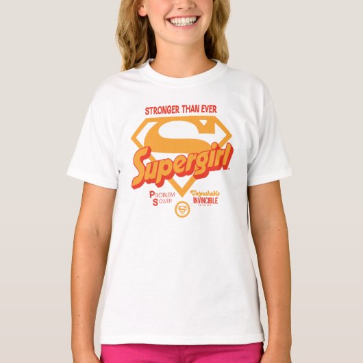 Supergirl stärker als je zuvor Retro Graphic T-Shirt (Vorderseite)