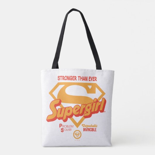 Supergirl stärker als je zuvor Retro Graphic Tasche (Rückseite)