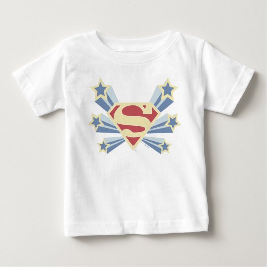 Supergirl Stars S-Shield Baby T-shirt (Vorderseite)