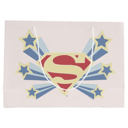 Supergirl Stars S-Shield Große Geschenktüte (Rückseite)