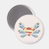 Supergirl Stars S-Shield Magnet (Vorderseite/Rückseite)