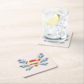 Supergirl Stars S-Shield Rechteckiger Pappuntersetzer (Vor Ort)