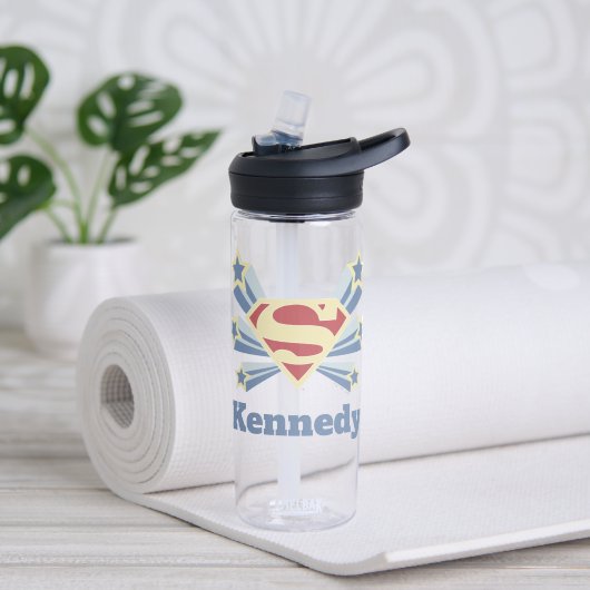 Supergirl Stars S-Shield Trinkflasche (Yoga)