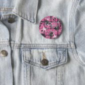 Supergirl Stars und Skulls Muster Button (Beispiel)