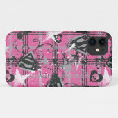 Supergirl Stars und Skulls Muster Case-Mate iPhone Hülle (Rückseite (Horizontal))
