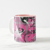 Supergirl Stars und Skulls Muster Zweifarbige Tasse (Vorderseite Links)