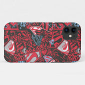 Supergirl Stary Red Pattern Case-Mate iPhone Hülle (Rückseite (Horizontal))
