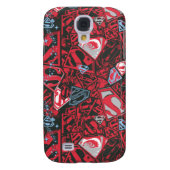Supergirl Stary Red Pattern Case-Mate Samsung Galaxy Hülle (Rückseite)