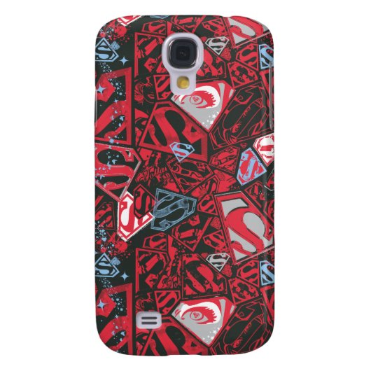 Supergirl Stary Red Pattern Case-Mate Samsung Galaxy Hülle (Rückseite)