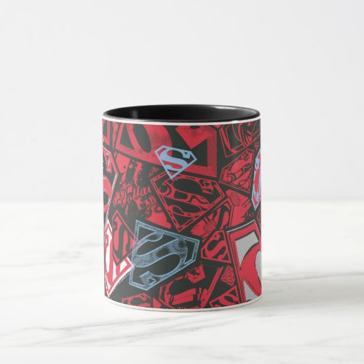 Supergirl Stary Red Pattern Tasse (Zentrum)