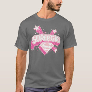 Supergirl Sterne und Logo T-Shirt