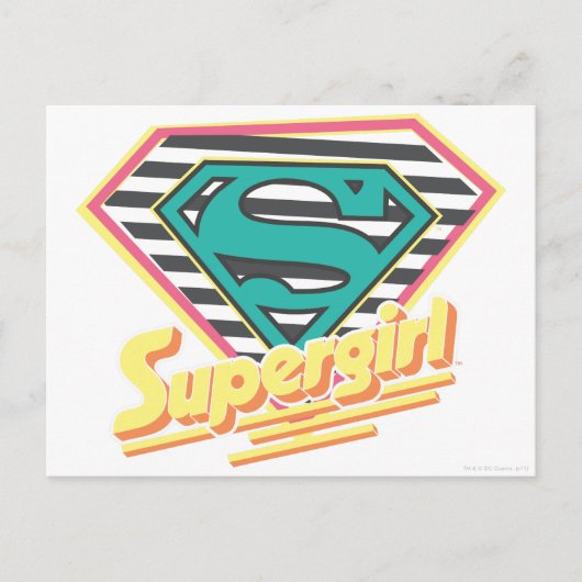 Supergirl Strip Logo Postkarte (Vorderseite)