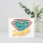 Supergirl Strip Logo Postkarte (Stehend Vorderseite)