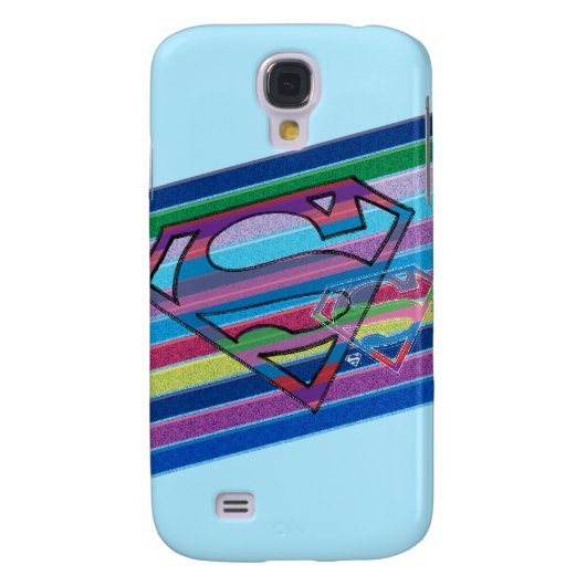 Supergirl Strip Rainbow-Logo Case-Mate Samsung Galaxy Hülle (Rückseite)
