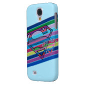 Supergirl Strip Rainbow-Logo Case-Mate Samsung Galaxy Hülle (Rückseite Links)