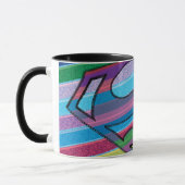 Supergirl Strip Rainbow-Logo Tasse (Links)