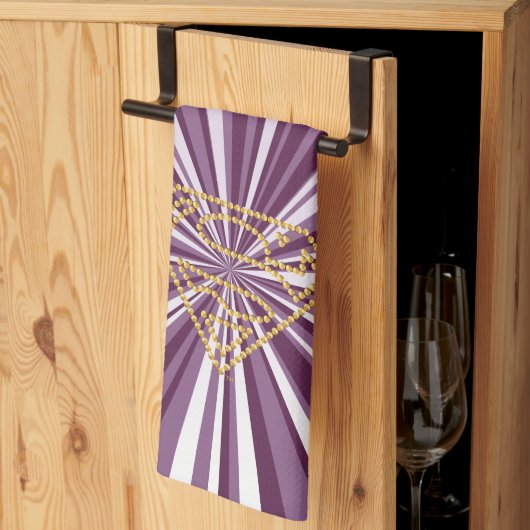 Supergirl Studded S-Shield Geschirrtuch (Drittel gefaltet)