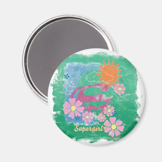 Supergirl Sun und Liebe Magnet (Vorderseite/Rückseite)