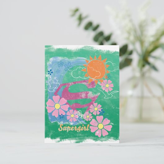Supergirl Sun und Liebe Postkarte (Stehend Vorderseite)