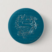 Supergirl Super Fly Super Niedlich Button (Vorderseite)