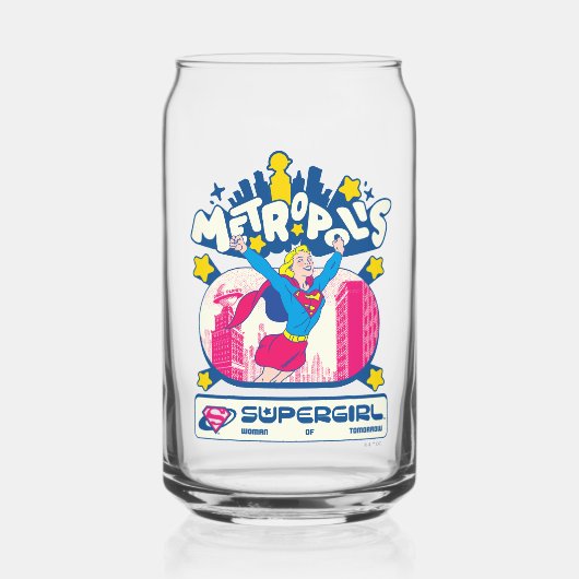 Supergirl Super Pop Frau von morgen Dosenglas (Vorderseite)