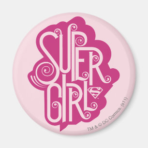 Supergirl Swirl 1 Magnet