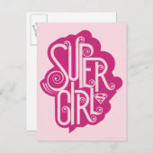 Supergirl Swirl 1 Postkarte (Vorne/Hinten)