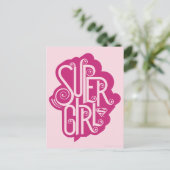 Supergirl Swirl 1 Postkarte (Stehend Vorderseite)