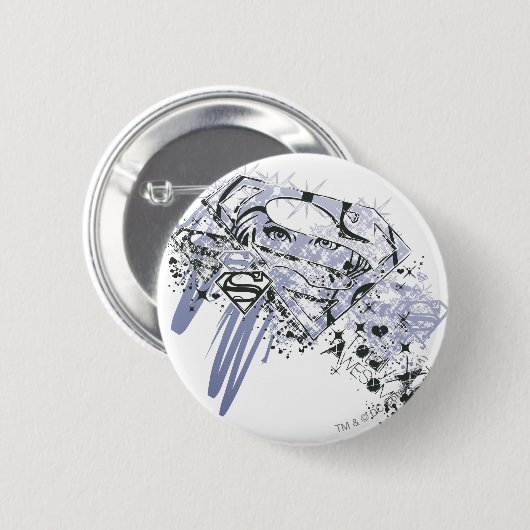 Supergirl Totally Phantastisch Button (Vorne & Hinten)
