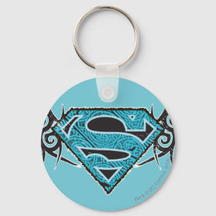 Supergirl-Tribal-Muster-Logo Schlüsselanhänger