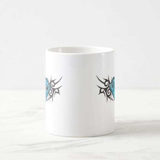Supergirl Tribal Pattern Logo Kaffeetasse (Mittel)