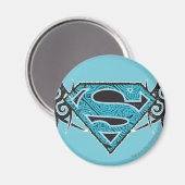 Supergirl Tribal Pattern Logo Magnet (Vorderseite/Rückseite)