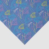 Supergirl und Logo farbige Konturen Seidenpapier (Ausschnitt)