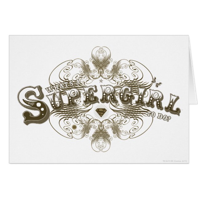 Supergirl Was ist ein Mädchen, das braun macht (Vorderseite (Horizontal))