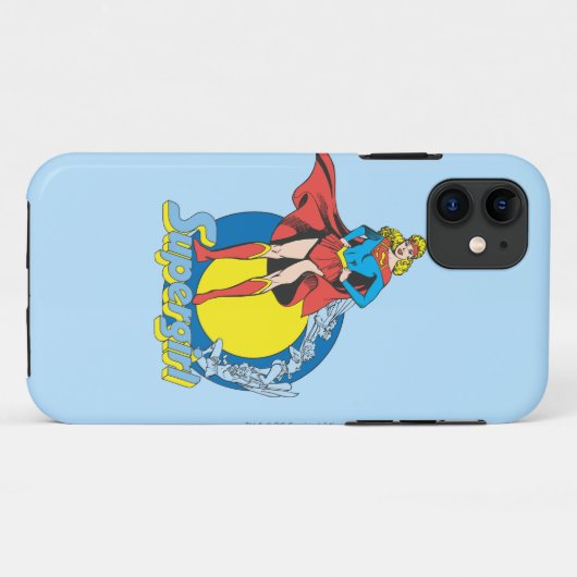 Supergirl with Logo Case-Mate iPhone Hülle (Rückseite (Horizontal))