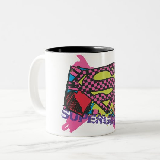 Supergirl X Zweifarbige Tasse (Vorderseite Links)