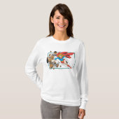 Supergirl zerstört Boulder T-Shirt (Vorne ganz)