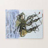 Supergrößen-Sushi Kraken gutes Puzzlespiel! Puzzle (Horizontal)