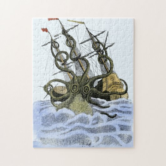 Supergrößen-Sushi Kraken gutes Puzzlespiel! Puzzle (Vertikal)